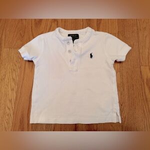 Polo Ralph Lauren Boys’ Cotton Jersey Short-Sleeve Henley Shirt in White, size 2